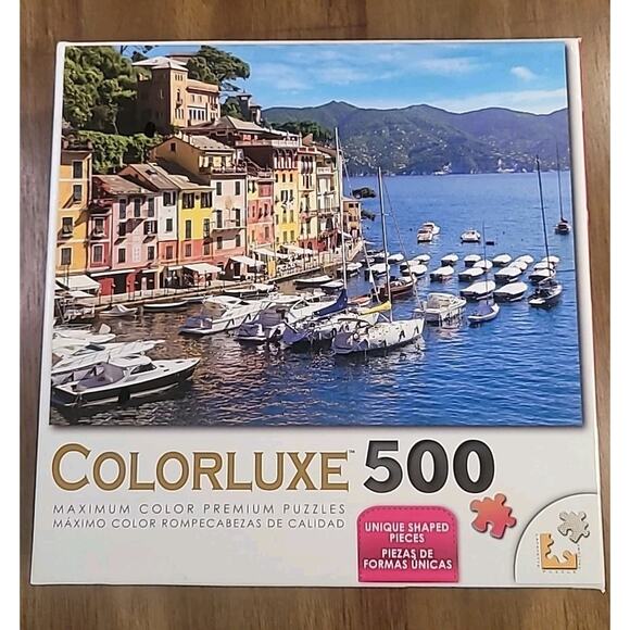 Colorluxe 500 Piece Puzzle - Harbor Rivera di Levante - Picture 2 of 7